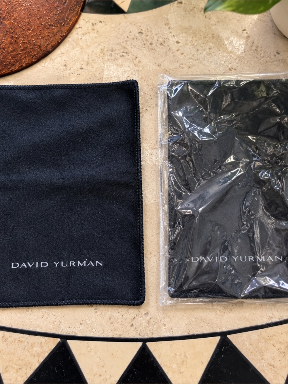 David Yurman Jewelry Polishing Cleaning Cloths Set of 2 – 1 Sealed